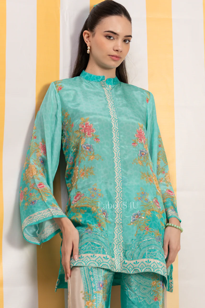 Sage Serenade Crepe Co Ord Set - Image 4