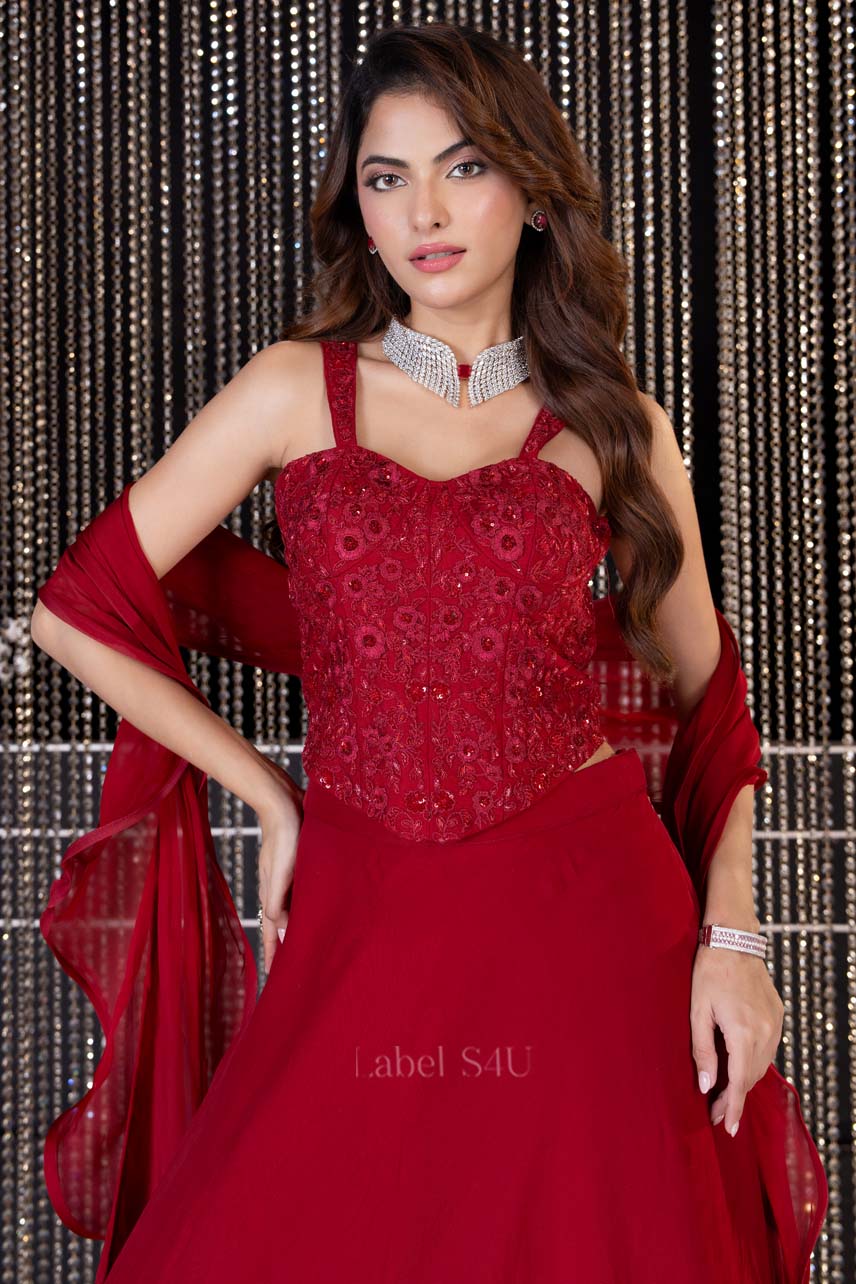 Scarlet Corset-Skirt Set - Image 2