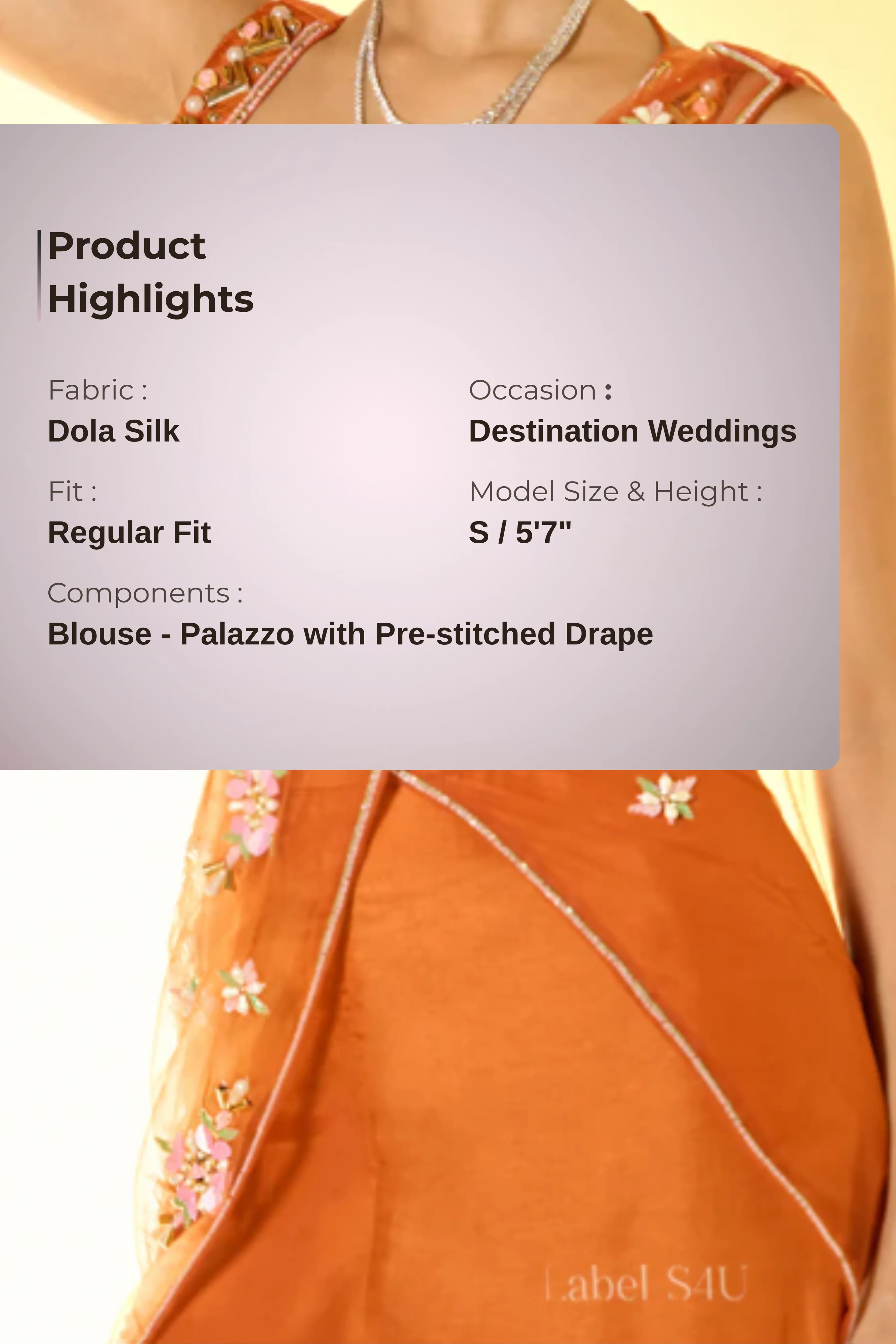 Slay in Tangerine-Palazzo Set - Image 4