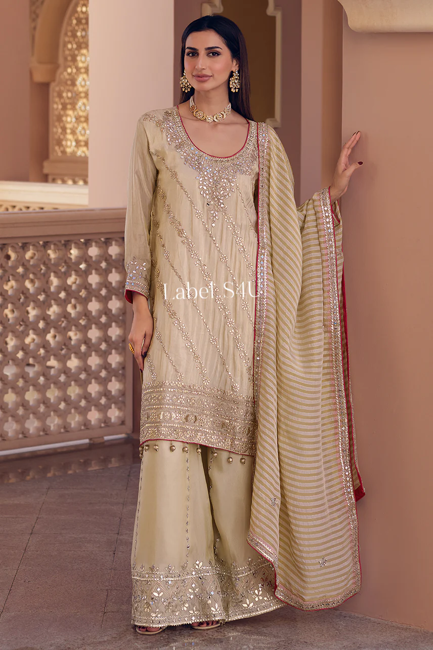 Suhani Golden Glow-Sharara Set