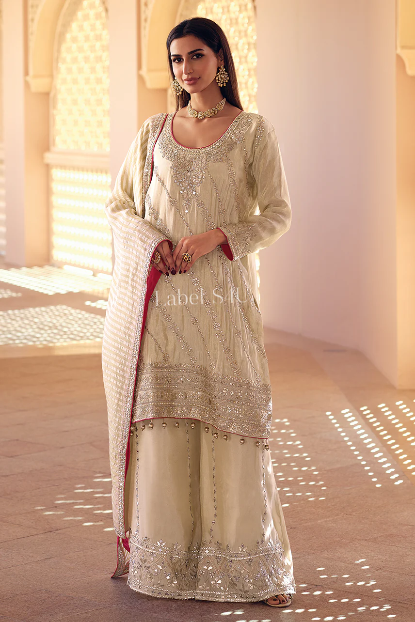 Suhani Golden Glow-Sharara Set - Image 2