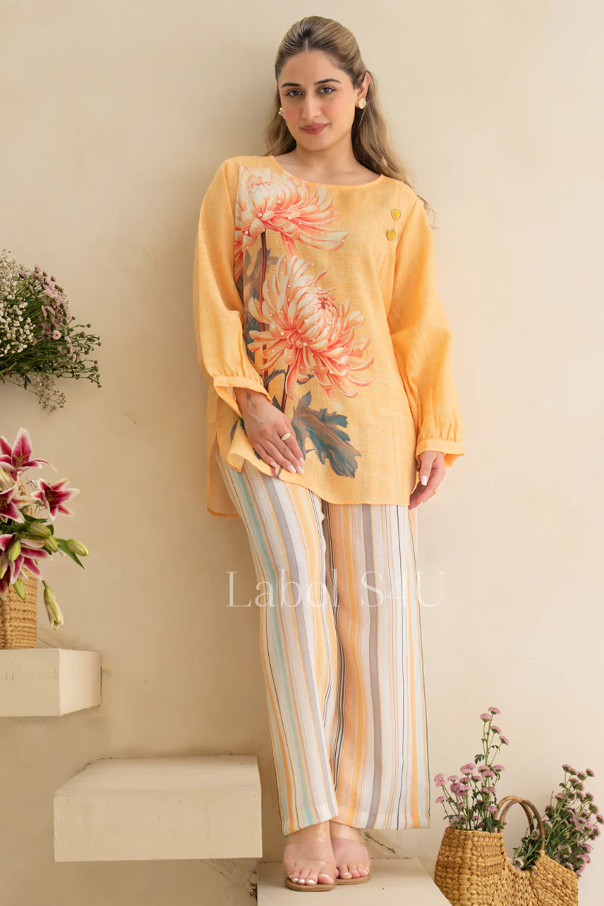 Sunlit Floral Linen Co-Ord Set - Image 3