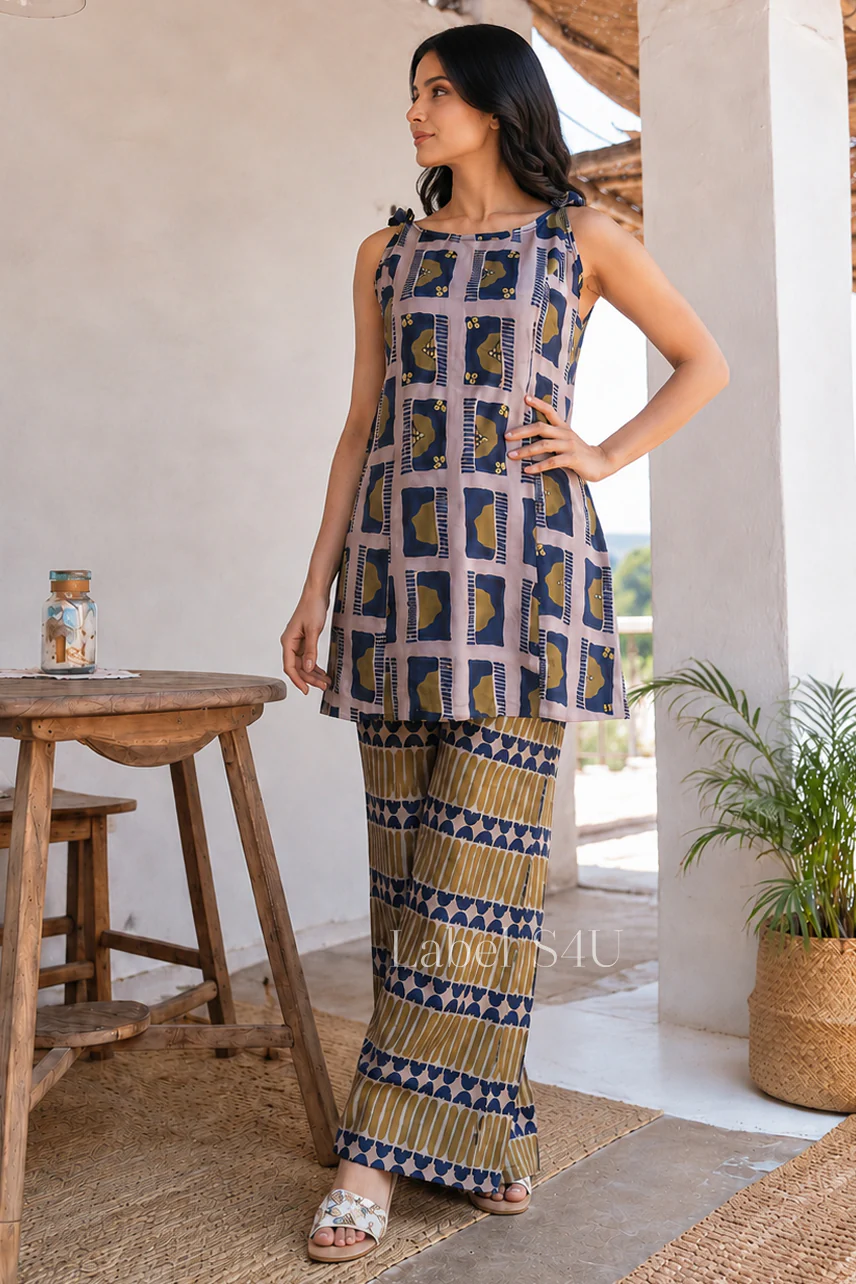 Sunset Souk Printed Co-ord Set - Image 3