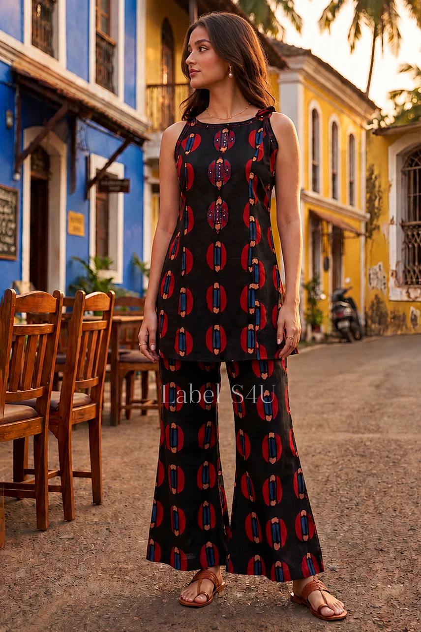 Sunset Souk Printed Co-ord Set - Image 8