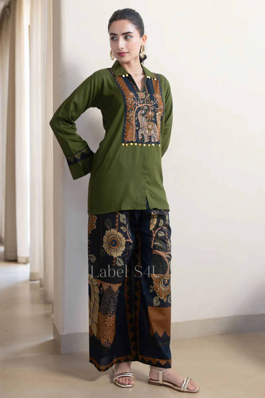 Tapestry Embroidered Printed Co-Ord Set - Image 3
