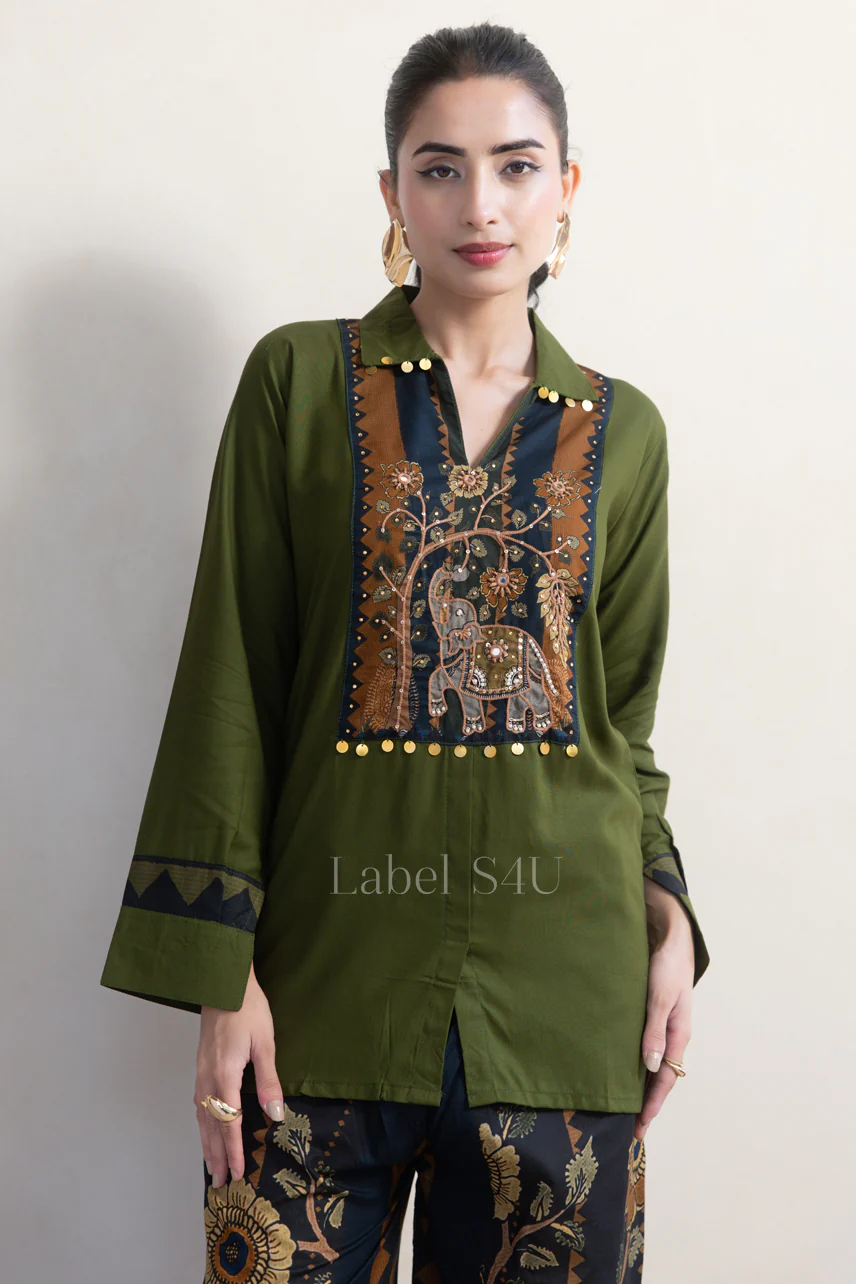 Tapestry Embroidered Printed Co-Ord Set - Image 4