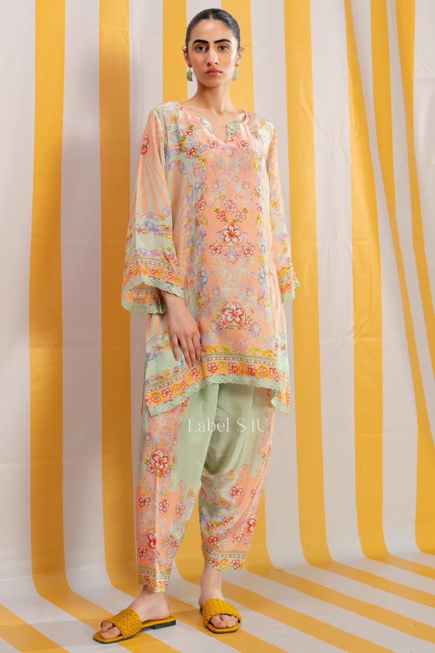 Tapestry Printed Crepe Co Ord Set