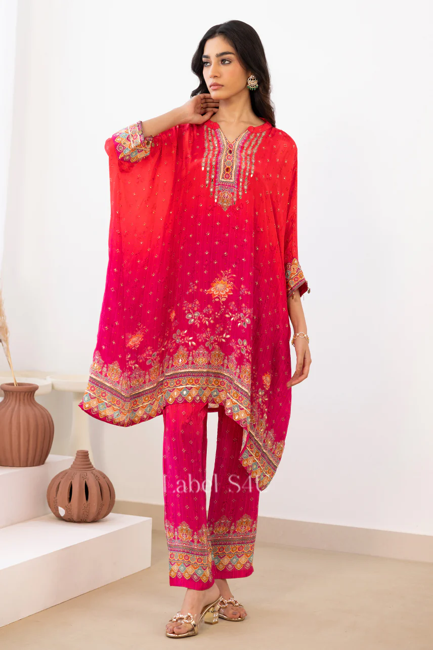 The Regal Flow-Kaftan Co-ord Set