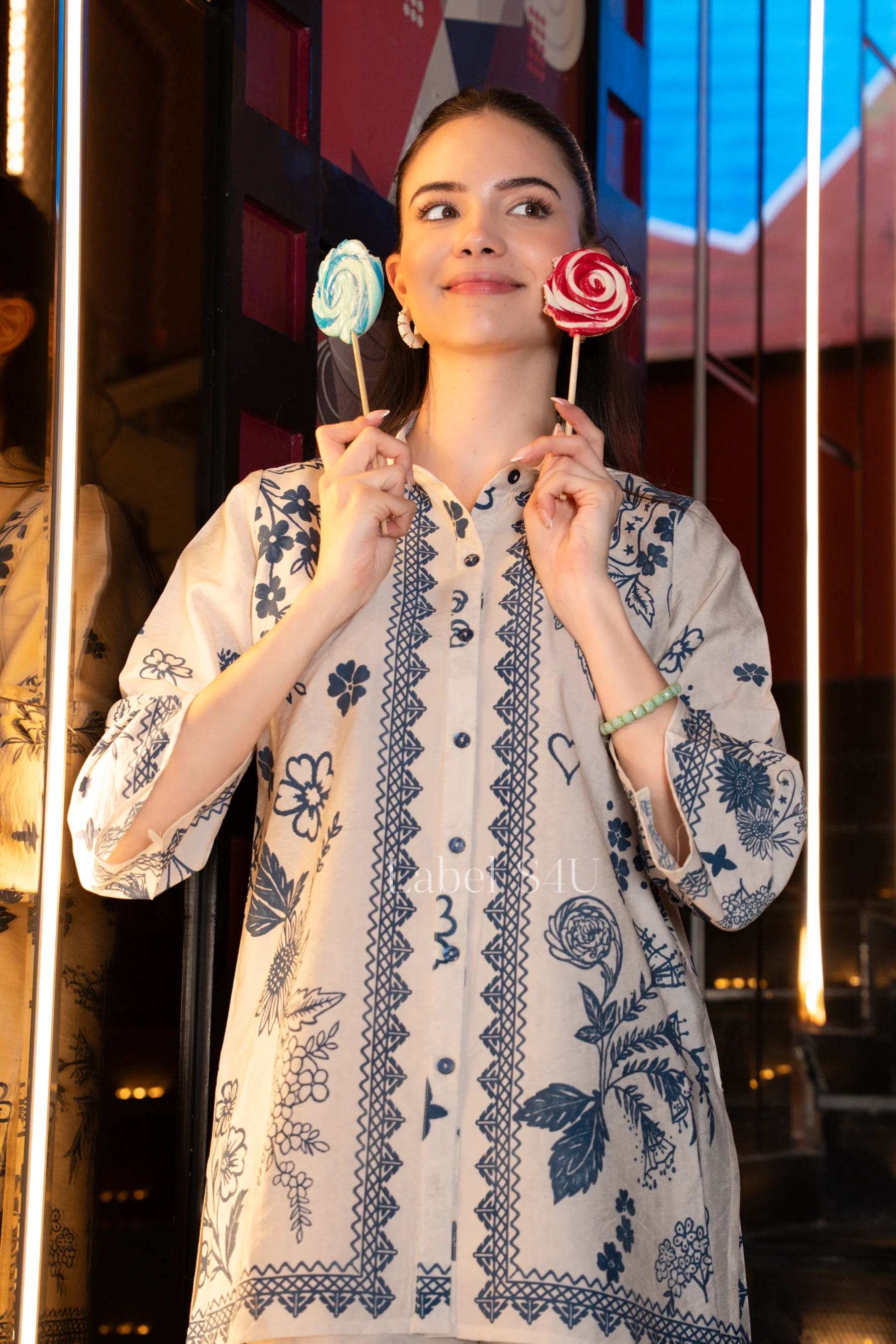 Timeless Floral Printed-Co-ord Set - Image 2