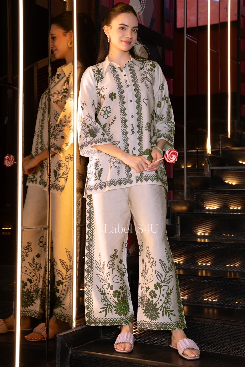 Timeless Floral Printed-Co-ord Set - Image 5