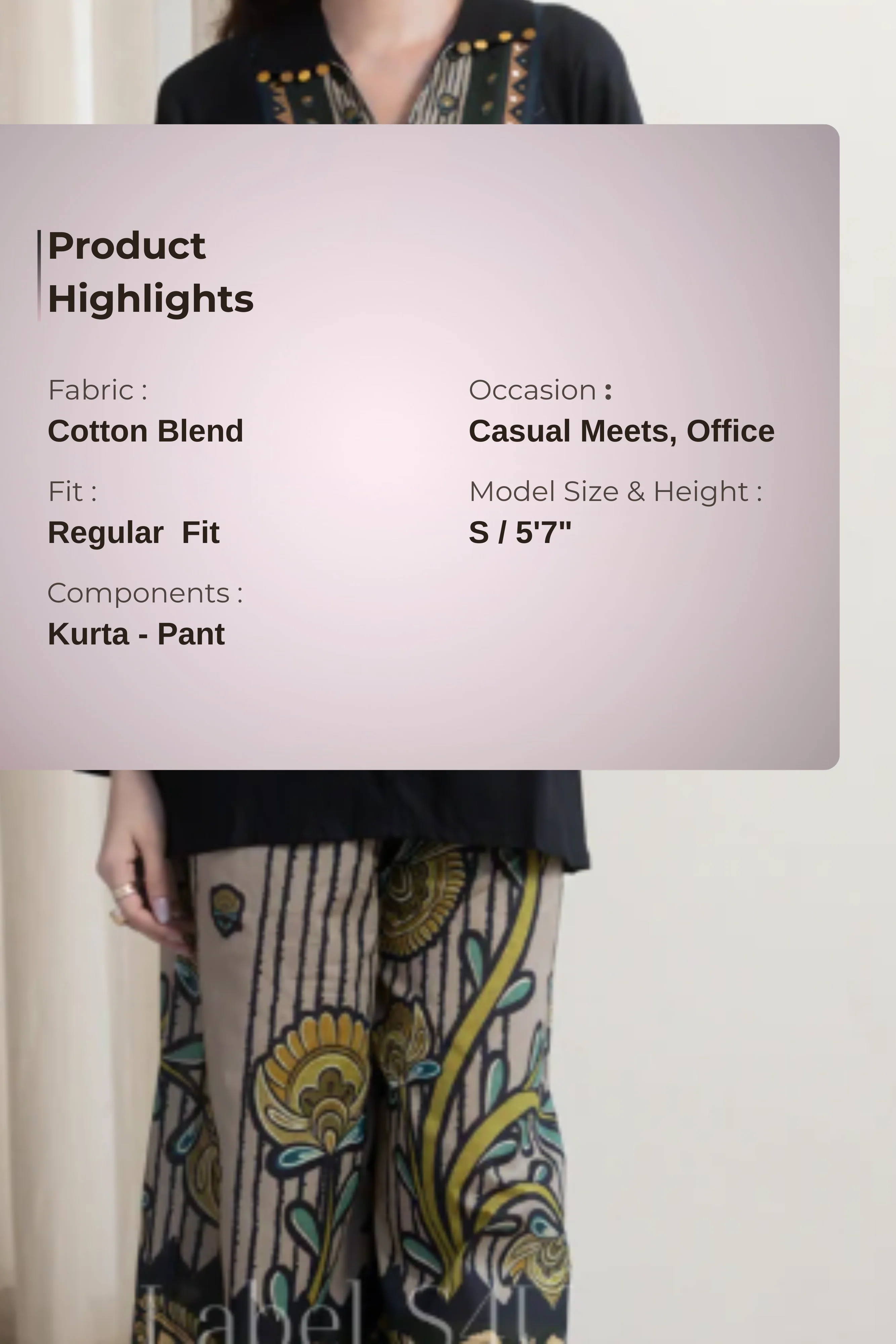 Whimsy Embroidered Cotton Co-ord Set - Image 4