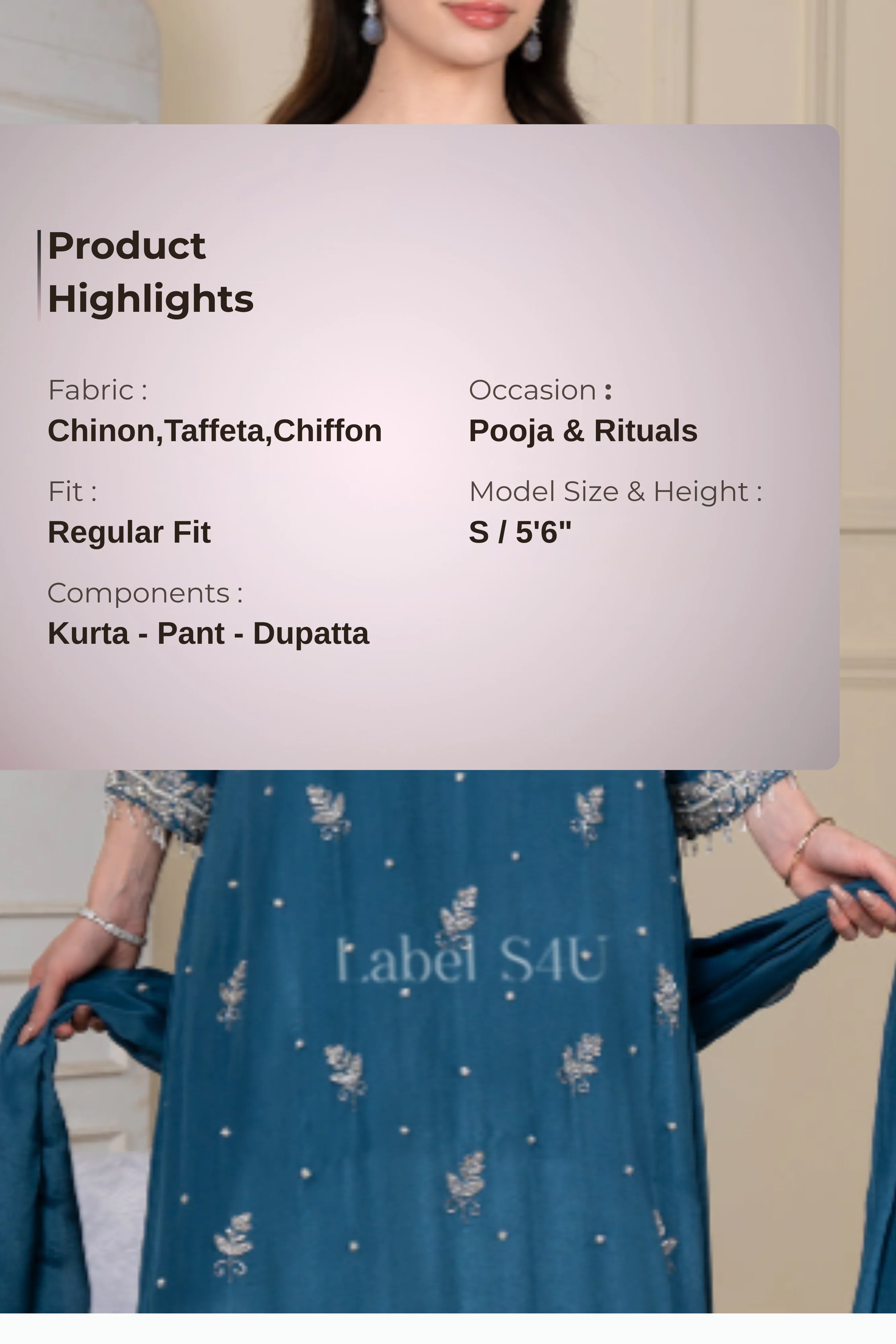 Zareen Pakistani Jalabiya-Suit Set - Image 6